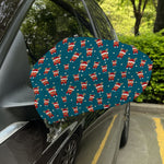 Christmas Santa Reindeer Pattern Print Car Side Mirror Covers