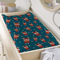 Christmas Santa Reindeer Pattern Print Changing Pad Cover