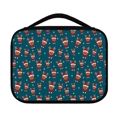 Christmas Santa Reindeer Pattern Print Classic Bible Case