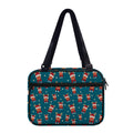 Christmas Santa Reindeer Pattern Print Double Strap Bible Bag