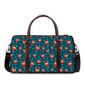 Christmas Santa Reindeer Pattern Print Duffel Bag