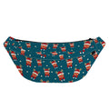 Christmas Santa Reindeer Pattern Print Fanny Pack