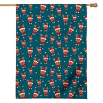 Christmas Santa Reindeer Pattern Print House Flag