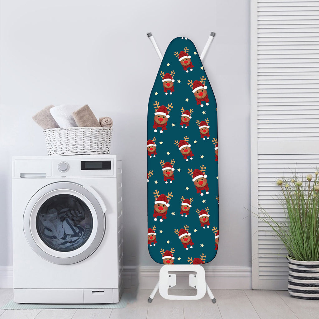 Christmas Santa Reindeer Pattern Print Ironing Board Cover