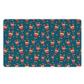 Christmas Santa Reindeer Pattern Print Polyester Doormat