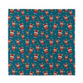 Christmas Santa Reindeer Pattern Print Silk Bandana