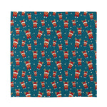 Christmas Santa Reindeer Pattern Print Silk Bandana