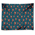 Christmas Santa Reindeer Pattern Print Tapestry