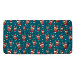 Christmas Santa Reindeer Pattern Print Towel