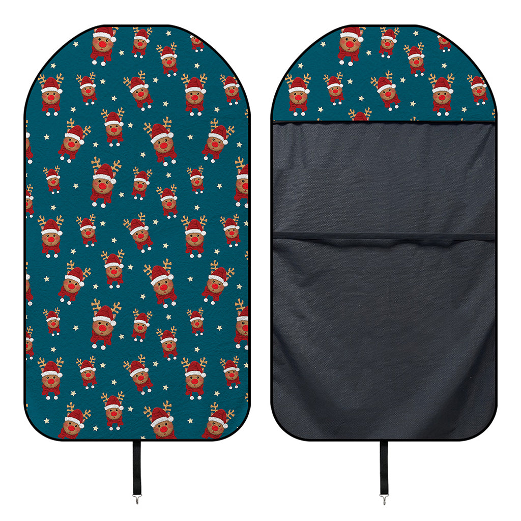 Christmas Santa Reindeer Pattern Print Waterproof Car Seat Cover