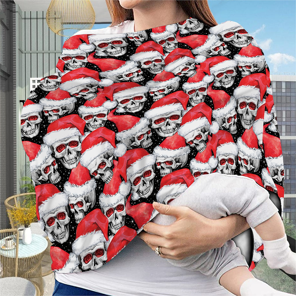 Christmas Santa Skull Pattern Print Baby Seat Cover