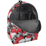 Christmas Santa Skull Pattern Print Backpack