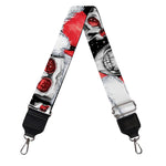 Christmas Santa Skull Pattern Print Bag Strap