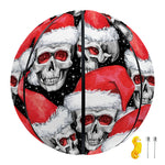 Christmas Santa Skull Pattern Print Basketball