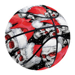 Christmas Santa Skull Pattern Print Basketball