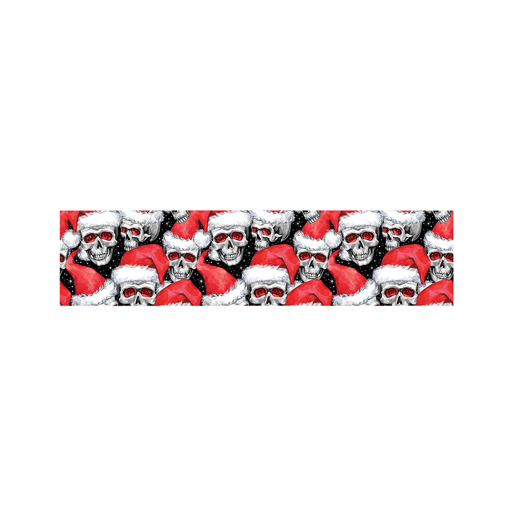 Christmas Santa Skull Pattern Print Bed Runner