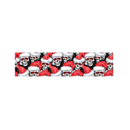 Christmas Santa Skull Pattern Print Bed Runner