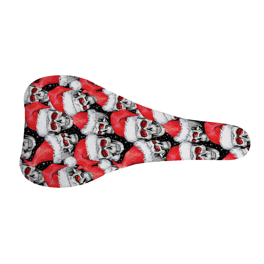 Christmas Santa Skull Pattern Print Bicycle Seat Cover