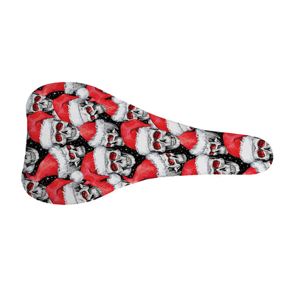 Christmas Santa Skull Pattern Print Bicycle Seat Cover