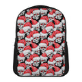 Christmas Santa Skull Pattern Print Casual Backpack