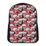 Christmas Santa Skull Pattern Print Casual Backpack