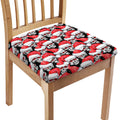 Christmas Santa Skull Pattern Print Chair Cushion Cover