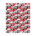 Christmas Santa Skull Pattern Print Curtain