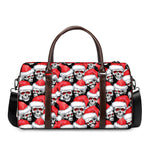 Christmas Santa Skull Pattern Print Duffle Bag