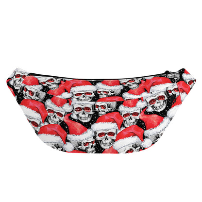 Christmas Santa Skull Pattern Print Fanny Pack