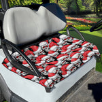 Christmas Santa Skull Pattern Print Golf Cart Seat Cover