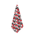 Christmas Santa Skull Pattern Print Hand Towel