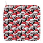 Christmas Santa Skull Pattern Print Hand Towel
