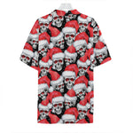Christmas Santa Skull Pattern Print Hawaiian Shirt