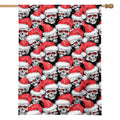 Christmas Santa Skull Pattern Print House Flag