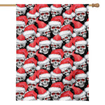 Christmas Santa Skull Pattern Print House Flag