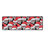 Christmas Santa Skull Pattern Print Long Kitchen Mat