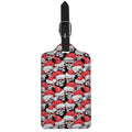 Christmas Santa Skull Pattern Print Luggage Tag
