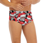 Christmas Santa Skull Pattern Print Men's Briefs