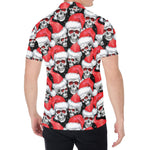 Christmas Santa Skull Pattern Print Men's Shirt