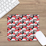 Christmas Santa Skull Pattern Print Mouse Pad