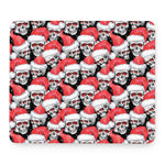 Christmas Santa Skull Pattern Print Mouse Pad
