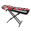 Christmas Santa Skull Pattern Print Piano Keyboard Cover