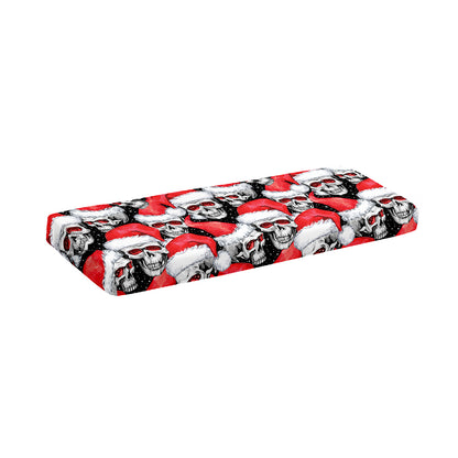 Christmas Santa Skull Pattern Print Piano Keyboard Cover