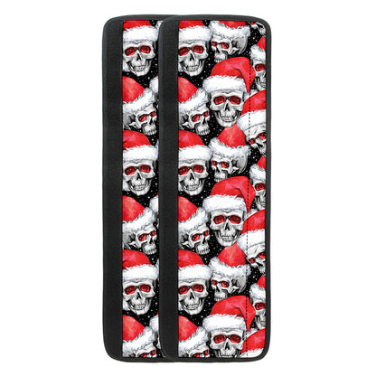 Christmas Santa Skull Pattern Print Refrigerator Handle Covers