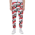 Christmas Santa Skull Pattern Print Joggers
