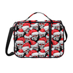 Christmas Santa Skull Pattern Print Shoulder Strap Bible Bag