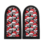 Christmas Santa Skull Pattern Print Skillet Handle Cover