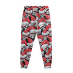 Christmas Santa Skull Pattern Print Sweatpants