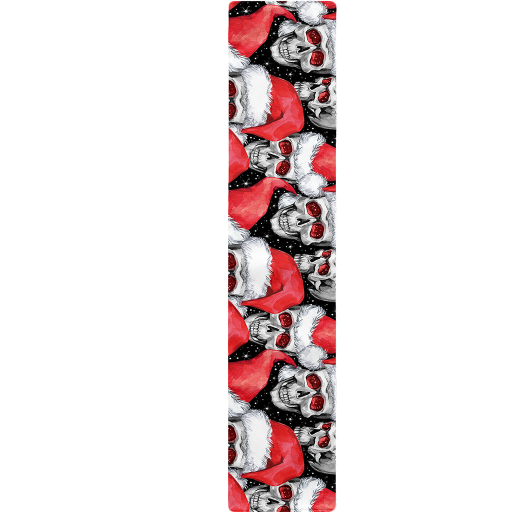 Christmas Santa Skull Pattern Print Table Runner