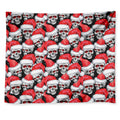 Christmas Santa Skull Pattern Print Tapestry